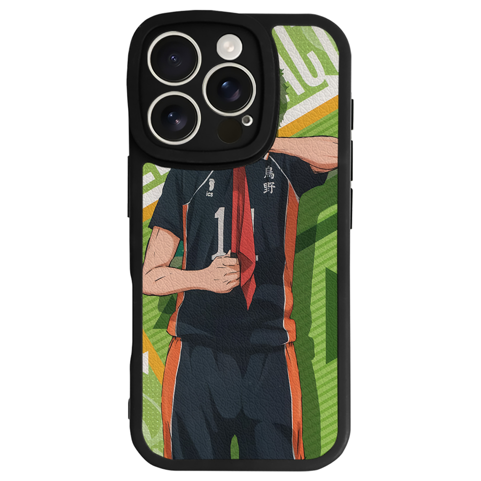 （画像用） ハイキュー!! Haikyu!! 【iPhone 16シリーズ対応】シリコンスマホケース（レザー調） 材質：シリコン